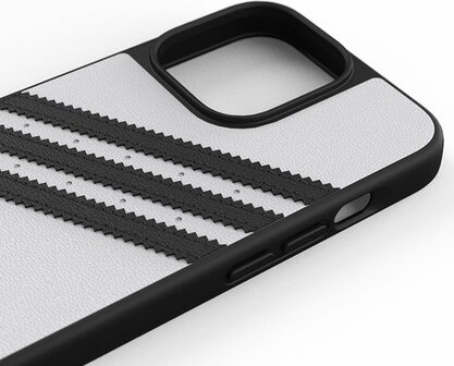 adidas Moulded Case PU hoesje voor iPhone 13 &amp; iPhone 13 Pro - Wit