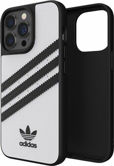 adidas Moulded Case PU hoesje voor iPhone 13 &amp; iPhone 13 Pro - Wit