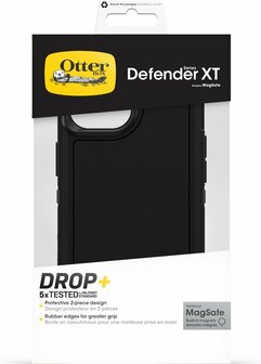 OtterBox Defender XT Case - Geschikt voor Apple iPhone 15 (13 &amp; 14) - MagSafe - Zwart