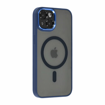 UNIQ Accessory iPhone 14 &amp; 13 TPU Backcover - Magsafe Compatible - Doorzichtig - Blauw