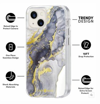 Case Mate Tough Print, navy marble - iPhone 13 mini/iPhone 12 mini