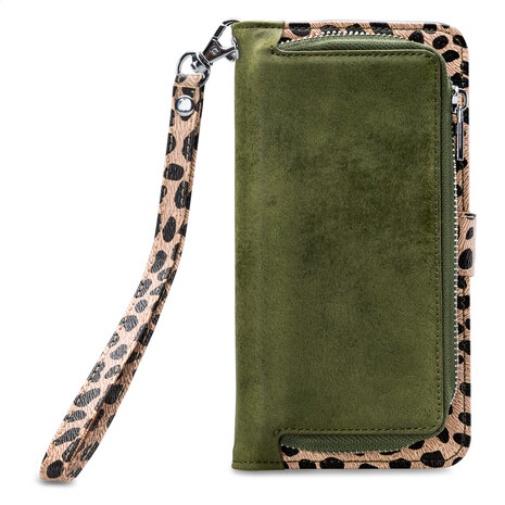 Mobilize 2in1 Gelly Wallet Zipper Case Apple iPhone 11 Pro Max Olive/Leopard