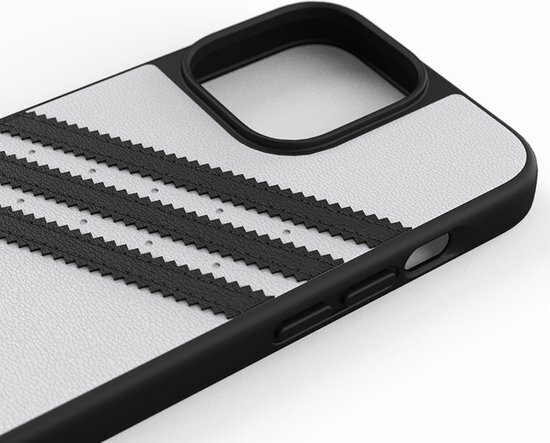 adidas Moulded Case PU hoesje voor iPhone 13 & iPhone 13 Pro - Wit