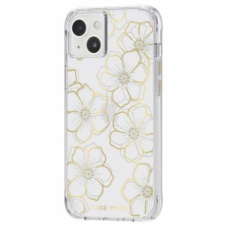 Case-mate Bloemen Edelstenen case voor Apple iPhone 14 Plus, transparant